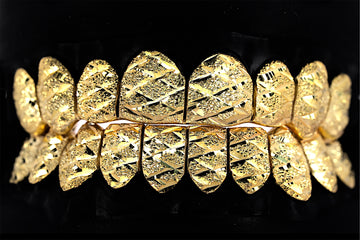 Diamond Cut And Diamond Dust Grillz