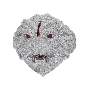 Iced Out Tiger VVS Moissanite Diamond Ring