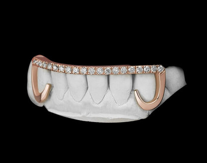 6pc Curve Fang & Diamond Bar