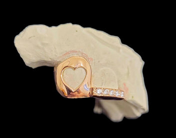 Diamond Bar With HEART OPEN FACE K9