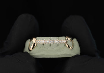 OPEN HEART K9 WITH A Diamond Center Bar