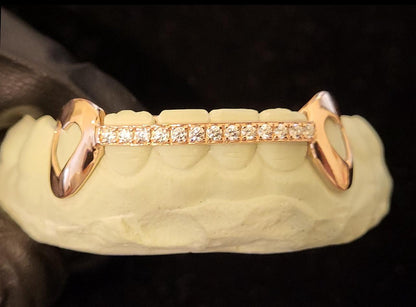 OPEN HEART K9 WITH A Diamond Center Bar