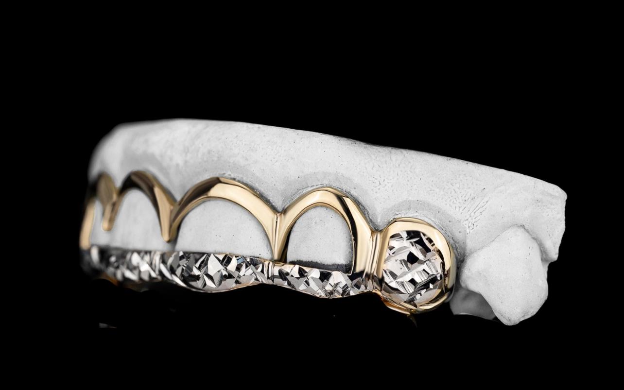 Diamond Cut Two Tone Open Face
