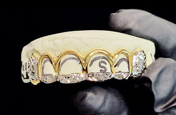 Diamond Cut Two Tone Open Face