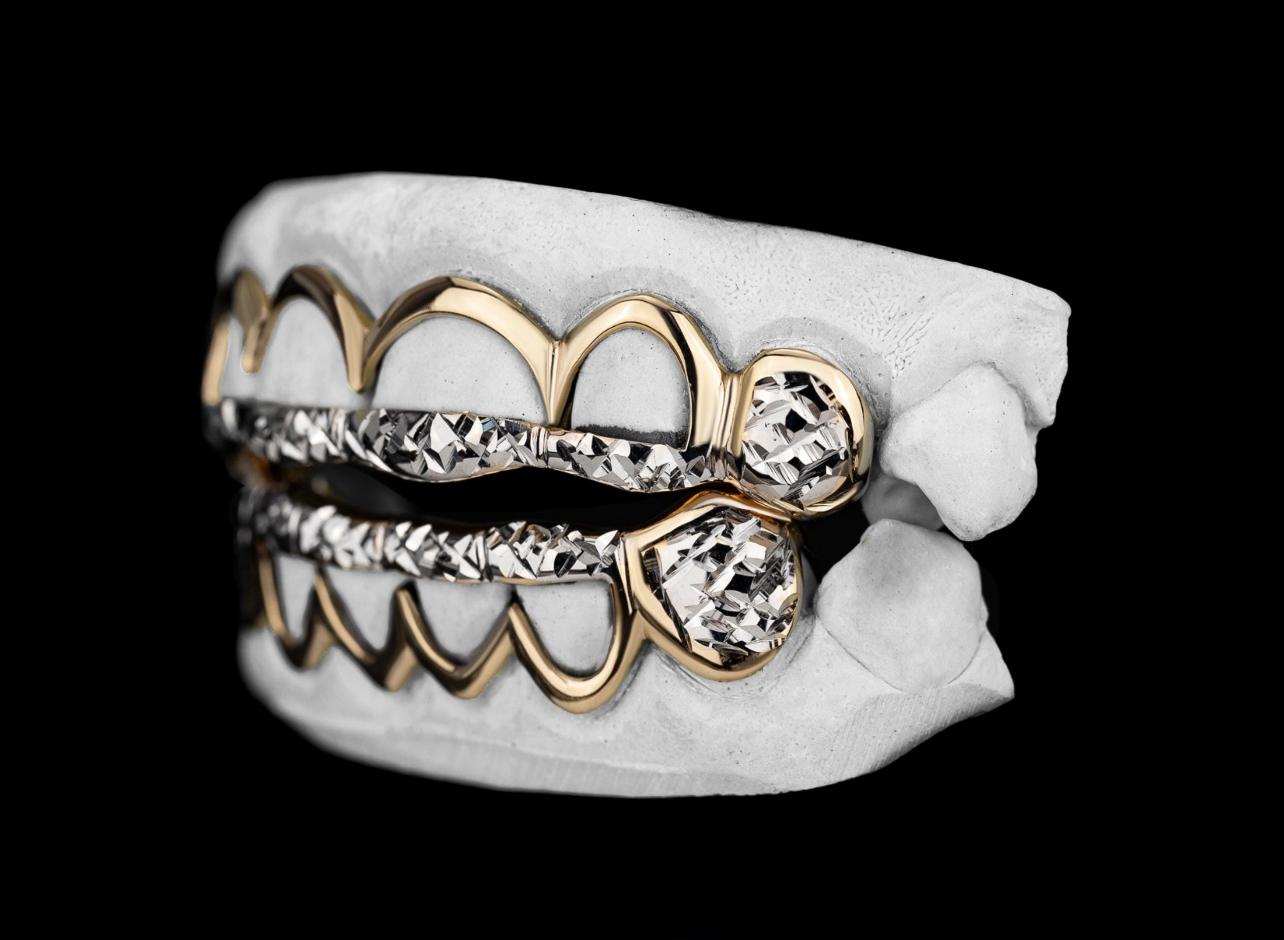 Diamond Cut Two Tone Open Face