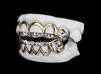 Diamond Cut Two Tone Open Face