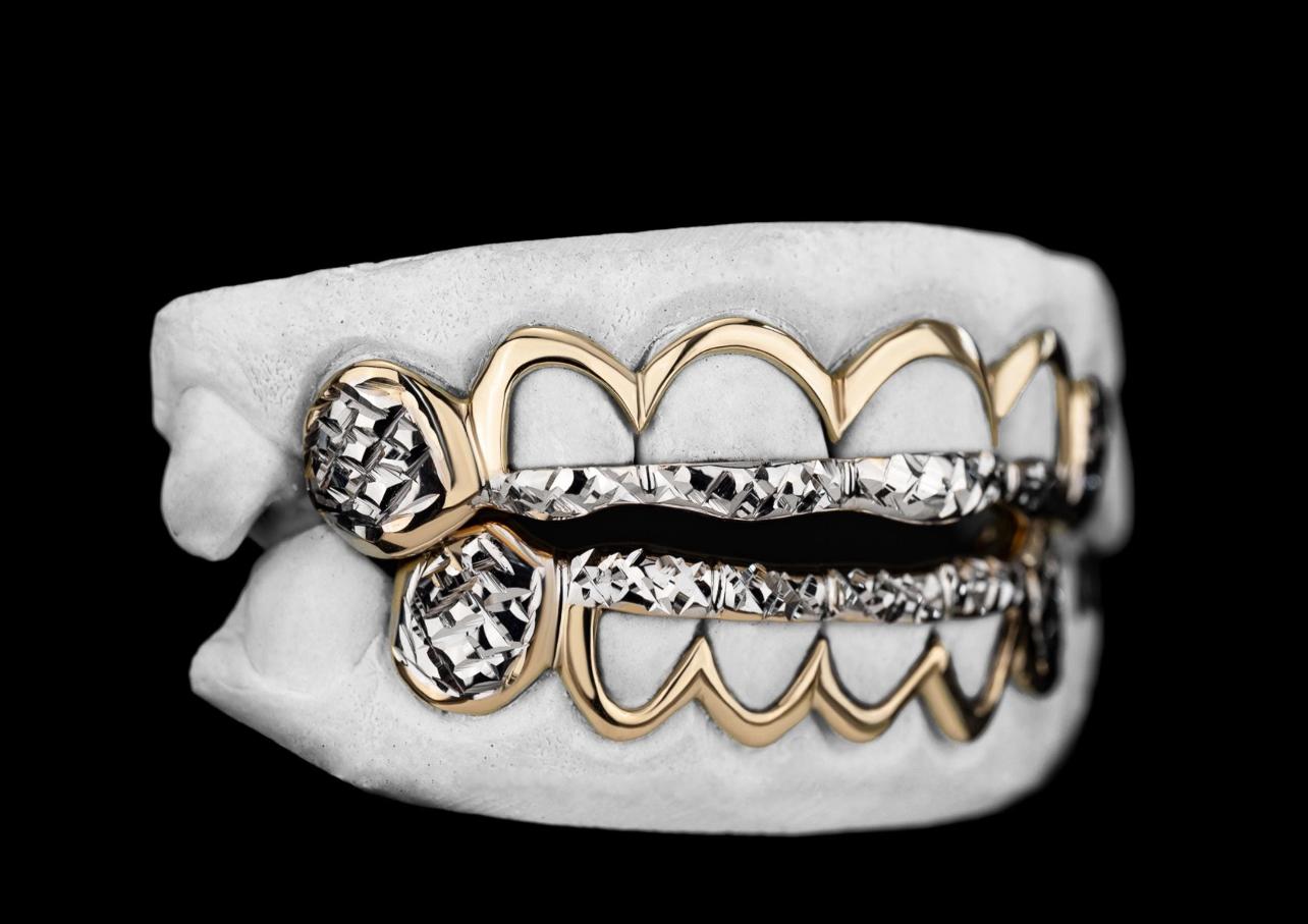 Diamond Cut Two Tone Open Face