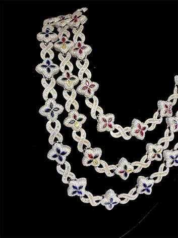 VVS Lab Made Moissanite 12 MM Fancy Chain