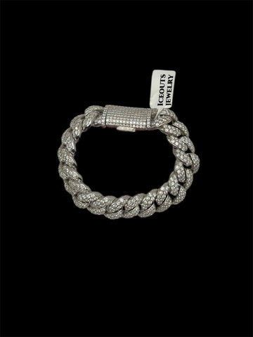 14MM Big Pointer Cuban Link Bracelet