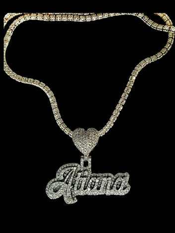 Double plated name plate