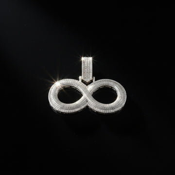 Iced Out Infinity Symbol Pendant