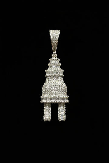 Iced Out Electric Plug Pendant