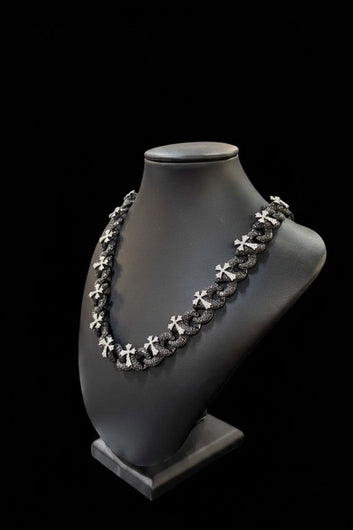 Black cross necklace