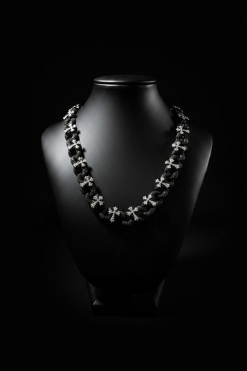 Black cross necklace