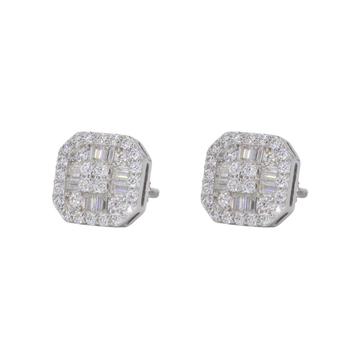 Baguette Round Square VVS Moissanite Daimond Earrings