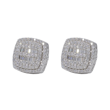 Baguette Middle Cushion VVS Moissanite Daimond Earrings