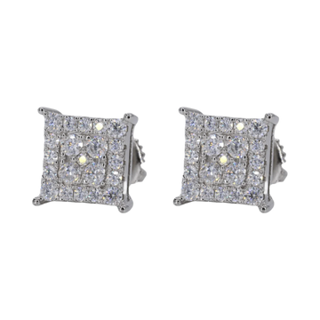 Square Iced VVS Moissanite Daimond Earrings